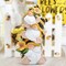 Summer Bee Gnome Decorations Indoor Home Table Decor Cute Stacked Bee Gnome Figurines Gifts -Swedish Dwarf Elf Figurines Summer Garden Honey Bees Gnomes Decorations